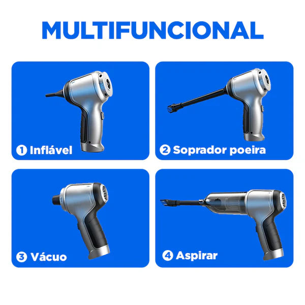Aspiradora de Polvo Portátil CleanMax con 5 Regalos Exclusivos – Limpieza Rápida y Práctica en Cualquier Lugar