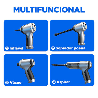 Aspiradora de Polvo Portátil CleanMax con 5 Regalos Exclusivos – Limpieza Rápida y Práctica en Cualquier Lugar