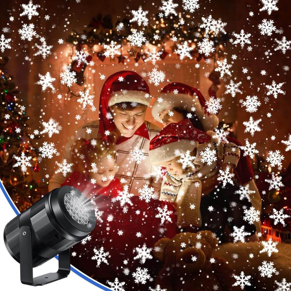 Proyector navideño con iluminación encantadora para decoración festiva