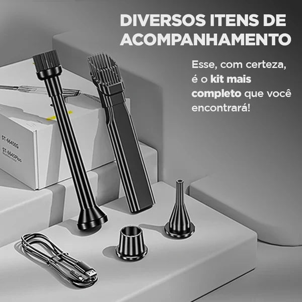 Aspiradora de Polvo Portátil CleanMax con 5 Regalos Exclusivos – Limpieza Rápida y Práctica en Cualquier Lugar