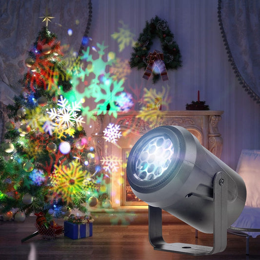 Proyector navideño con iluminación encantadora para decoración festiva